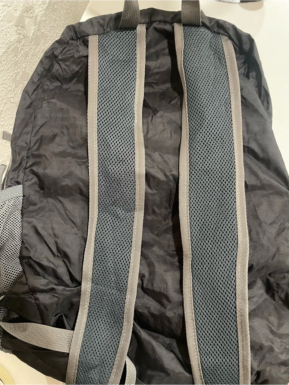 Black Packable Travel Backpack